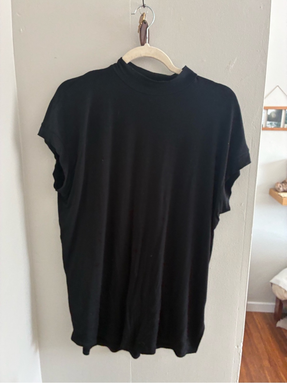 Eileen Fisher Black Short Sleeve Tunic